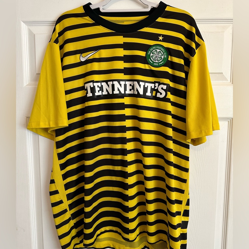 Celtic Soccer Jersey FC Football Club Scotland Tennents Mens XXL